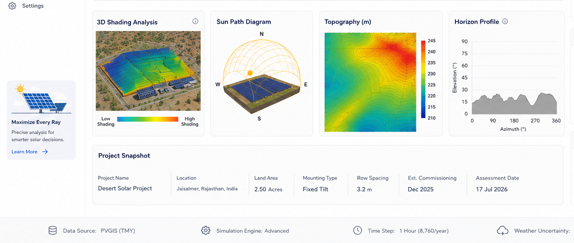 Modern Solar Site Assessment Tool